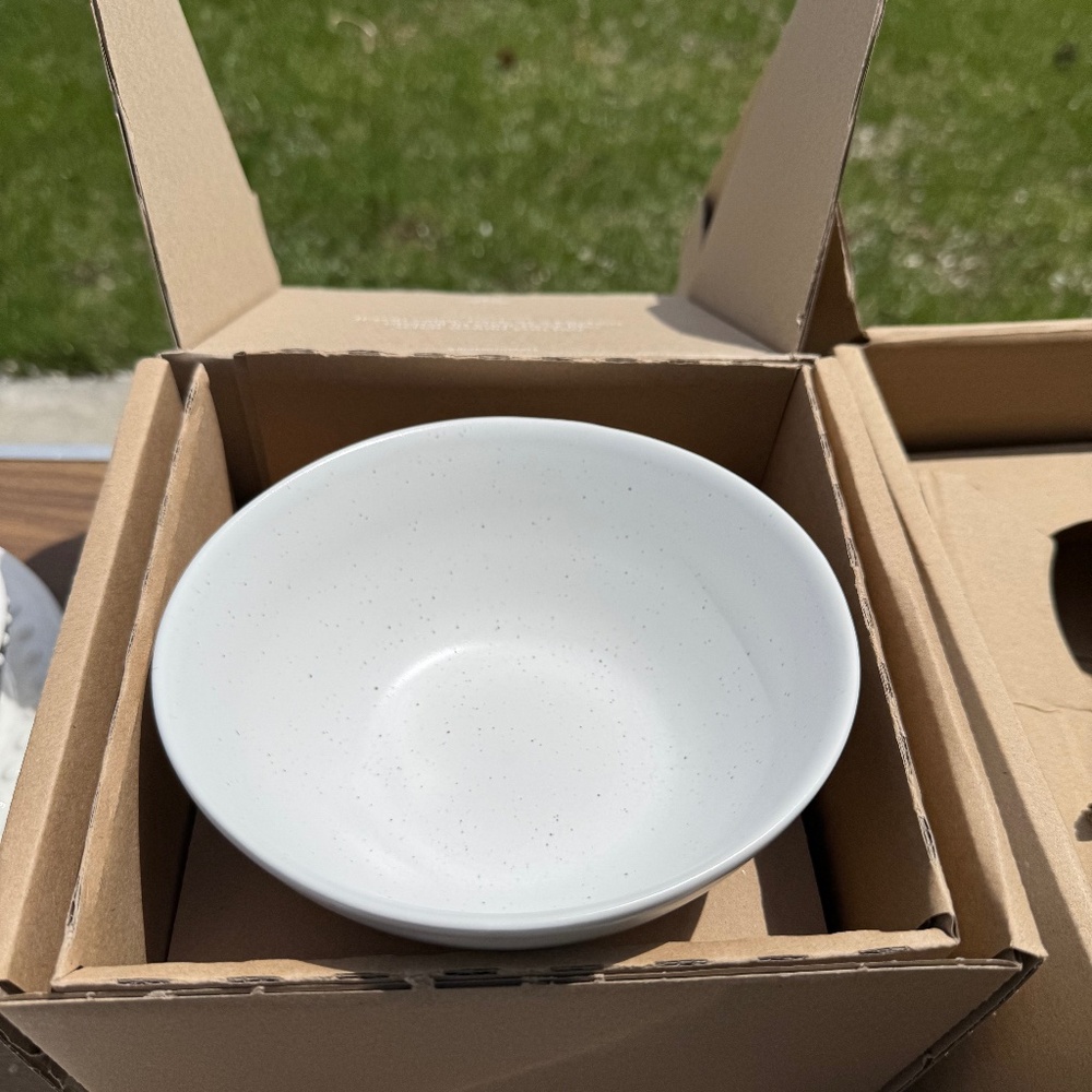 Fable Breakfast Bowl Speckled White